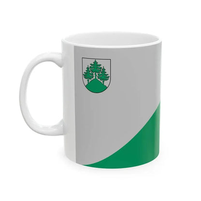 Flag of Tukums (Latvia) White Coffee Mug - Go Mug Yourself