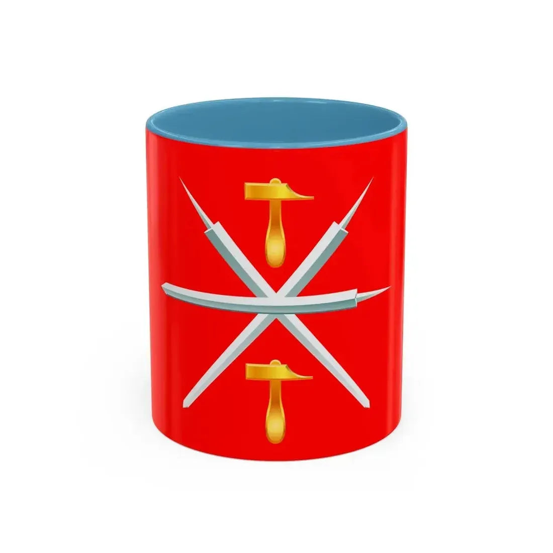 Flag of Tula Oblast Russia - Accent Coffee Mug 11oz Light Blue - Go Mug Yourself