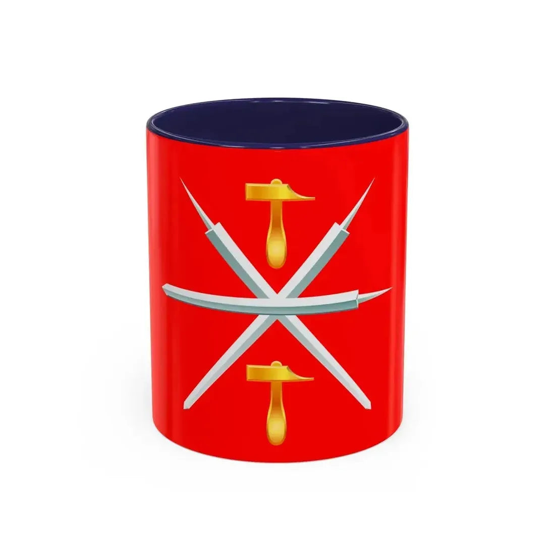 Flag of Tula Oblast Russia - Accent Coffee Mug 11oz Navy - Go Mug Yourself