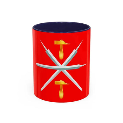 Flag of Tula Oblast Russia - Accent Coffee Mug 11oz Navy - Go Mug Yourself
