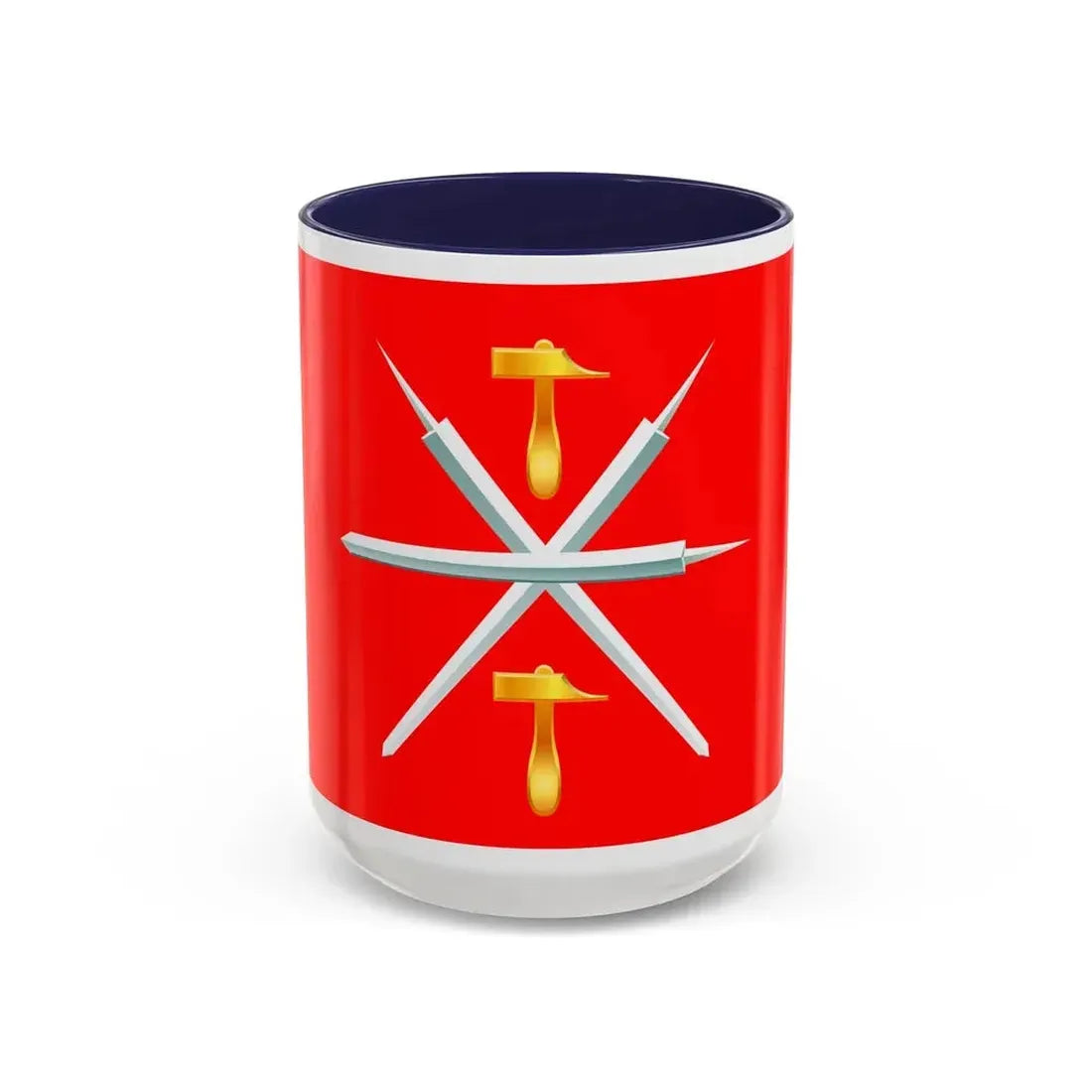 Flag of Tula Oblast Russia - Accent Coffee Mug 15oz Navy - Go Mug Yourself