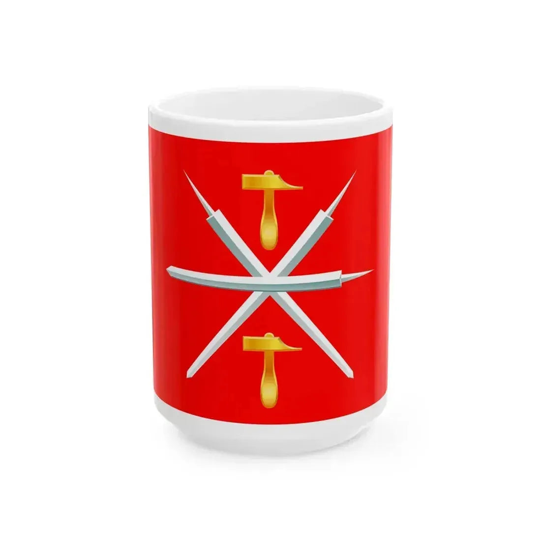 Flag of Tula Oblast Russia - White Coffee Mug 15oz - Go Mug Yourself