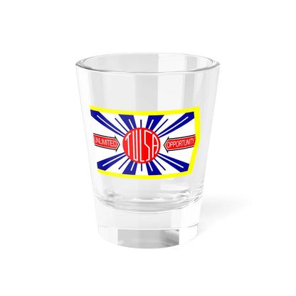 Flag of Tulsa 1924-1941 (United States) Shot Glass 1.5oz 1.5oz - Go Mug Yourself