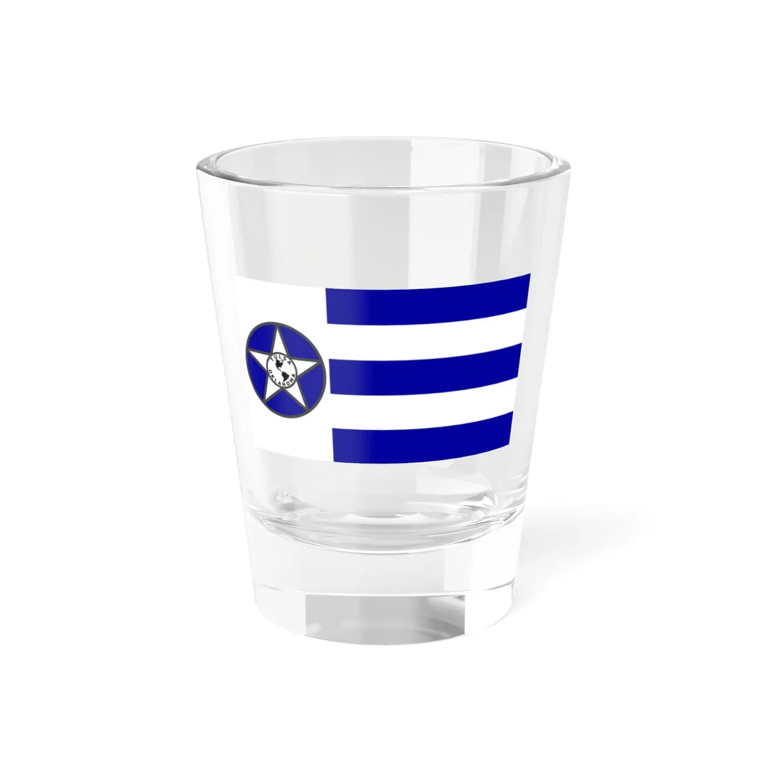 Flag of Tulsa 1941-1973 (United States) Shot Glass 1.5oz 1.5oz - Go Mug Yourself