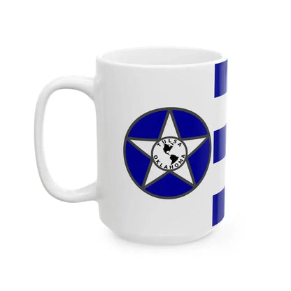 Flag of Tulsa 1941-1973 (United States) White Coffee Mug - Go Mug Yourself