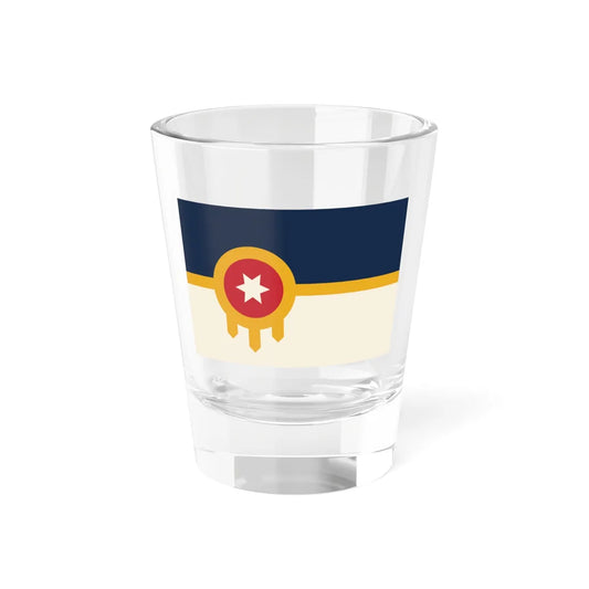 Flag of Tulsa Oklahoma 2018 (United States) Shot Glass 1.5oz 1.5oz - Go Mug Yourself