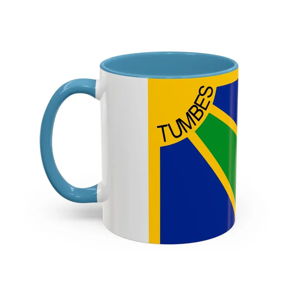 Flag of Tumbes capital of the Tumbes Region Peru - Accent Coffee Mug - Go Mug Yourself