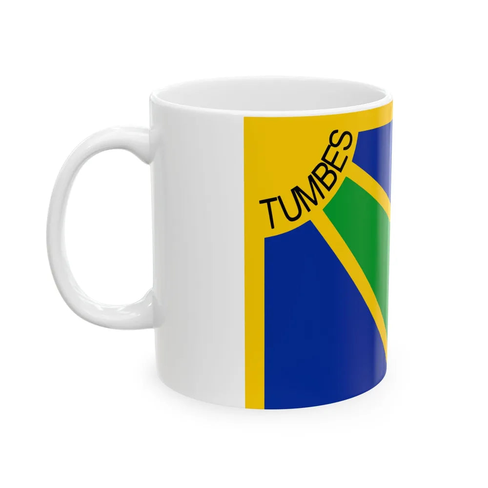 Flag of Tumbes capital of the Tumbes Region Peru - White Coffee Mug - Go Mug Yourself