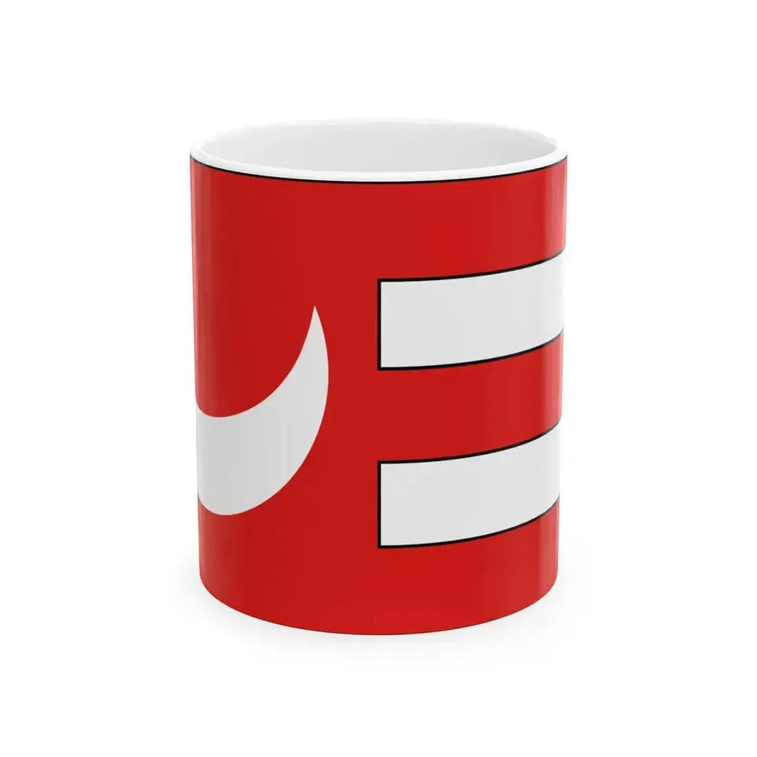 Flag of Tunis during 14th century - White Coffee Mug 11oz - Go Mug Yourself