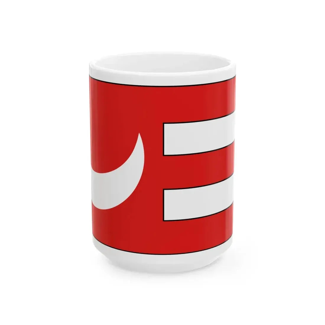 Flag of Tunis during 14th century - White Coffee Mug 15oz - Go Mug Yourself