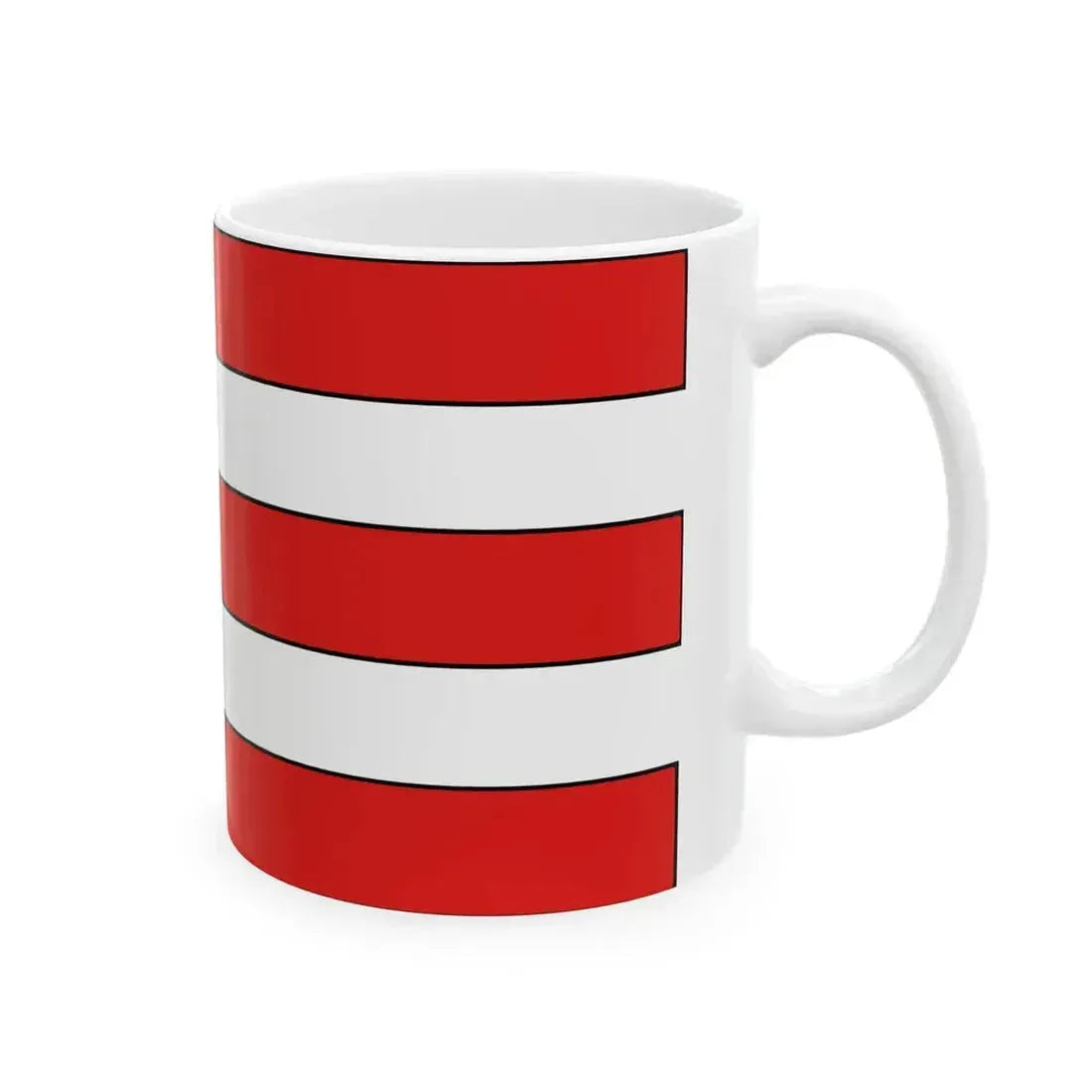 Flag of Tunis during 14th century - White Coffee Mug - Go Mug Yourself