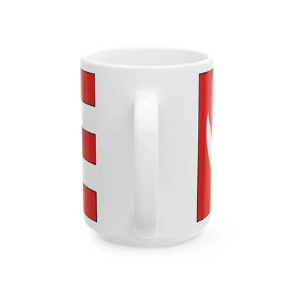 Flag of Tunis during 14th century - White Coffee Mug - Go Mug Yourself