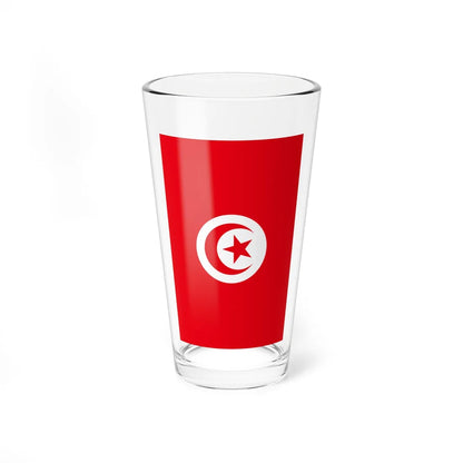 Flag of Tunisia vertical (Tunisia) Pint Glass 16oz 16oz - Go Mug Yourself
