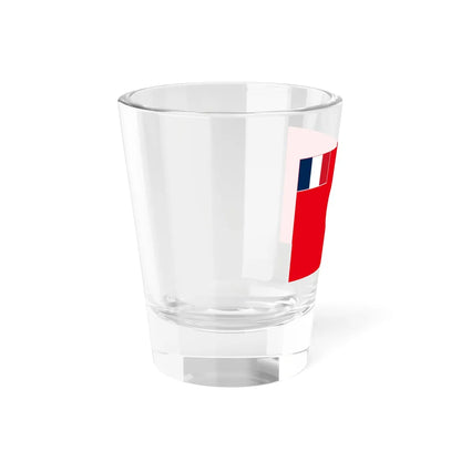 Flag of Tunisia with French canton (France) Shot Glass 1.5oz - Go Mug Yourself