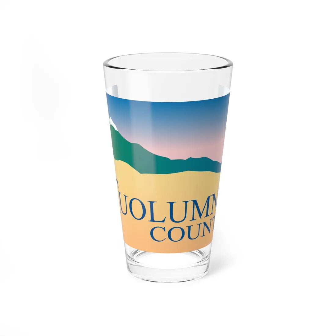 Flag of Tuolumne County California (United States) Pint Glass 16oz 16oz - Go Mug Yourself