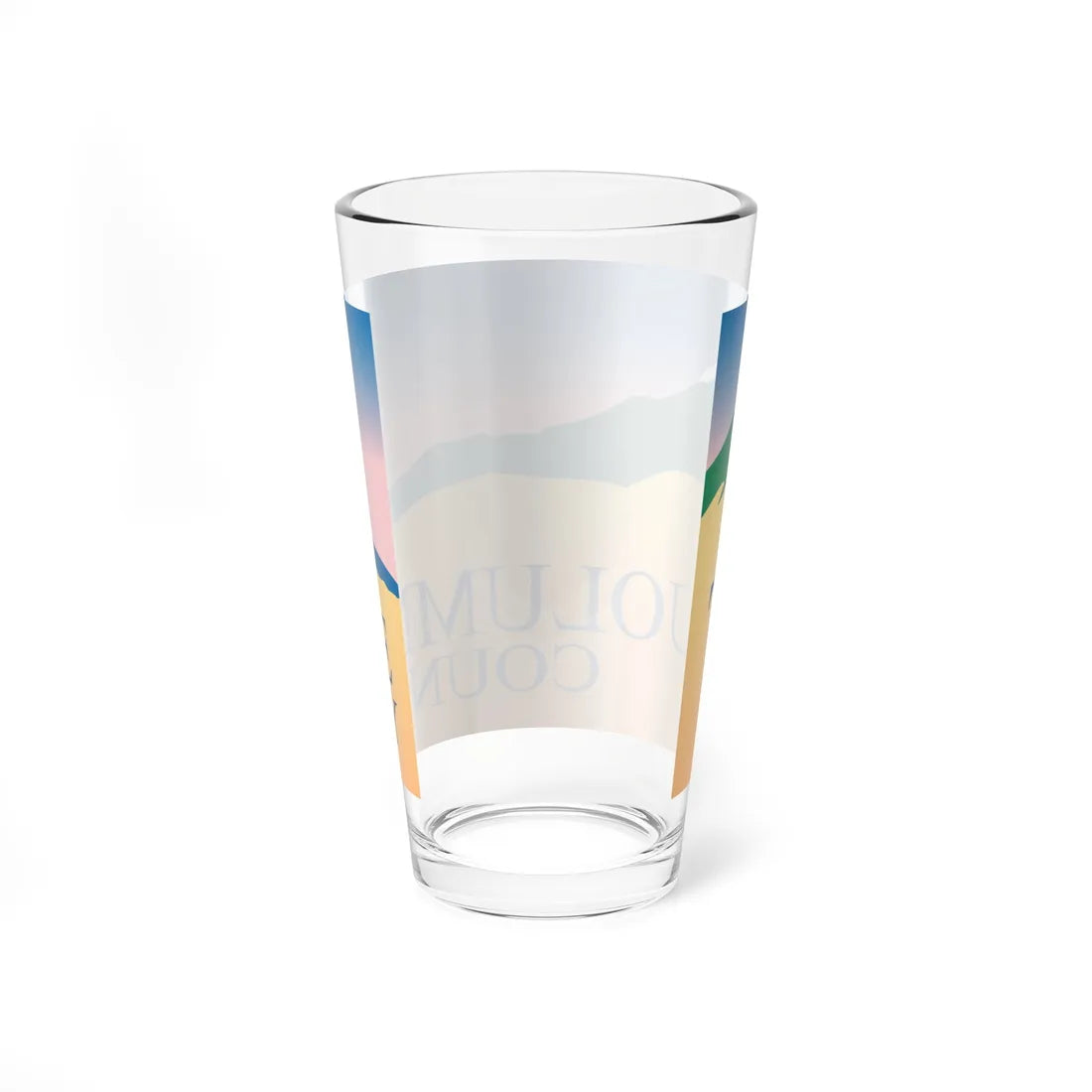 Flag of Tuolumne County California (United States) Pint Glass 16oz - Go Mug Yourself