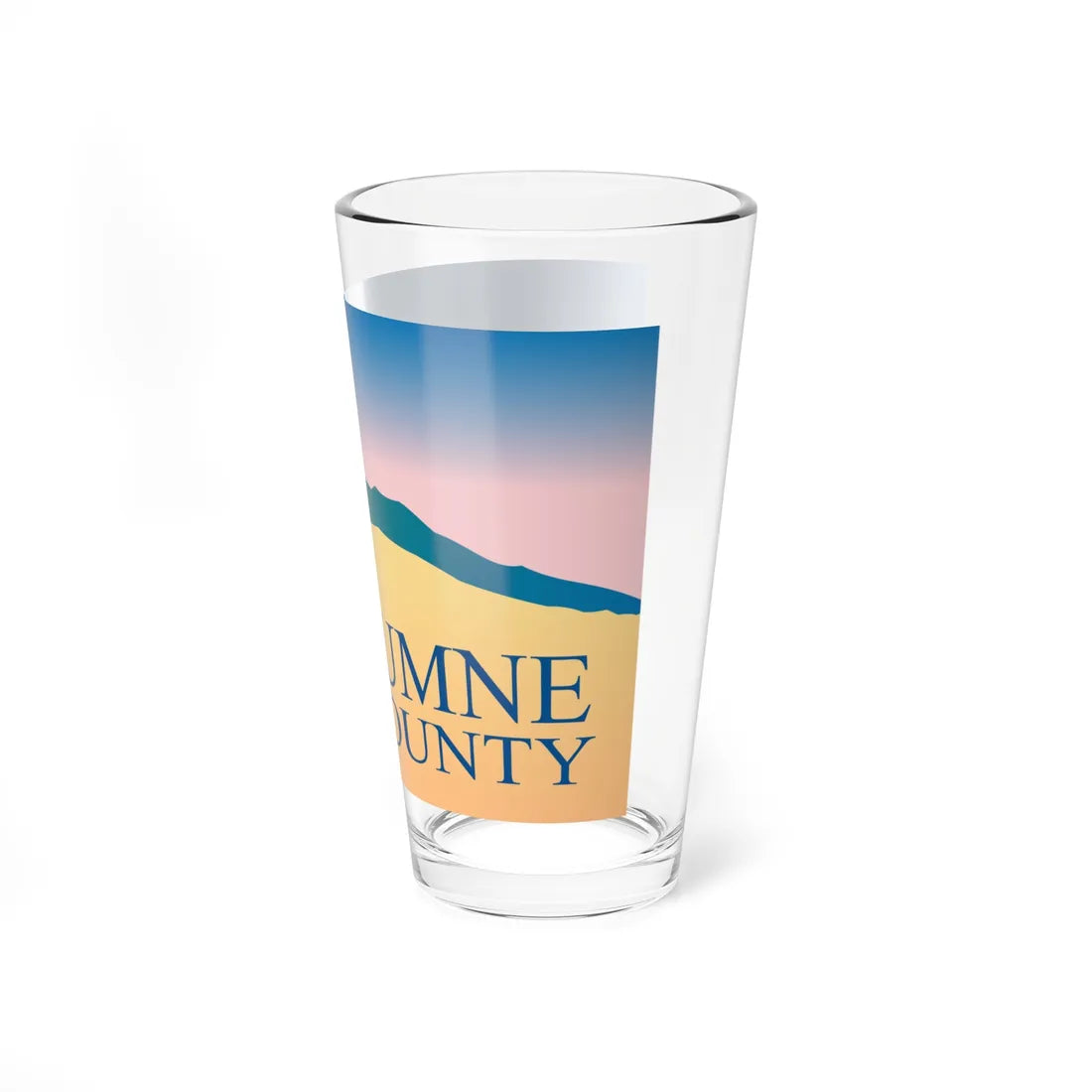 Flag of Tuolumne County California (United States) Pint Glass 16oz - Go Mug Yourself