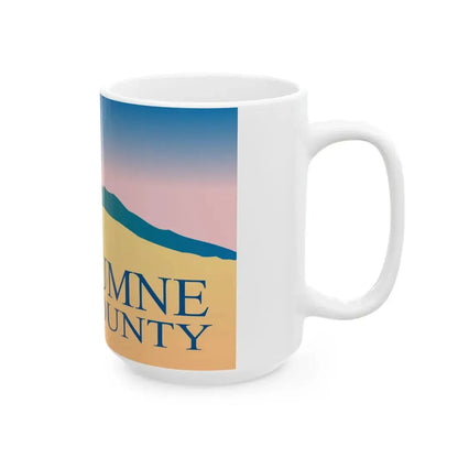 Flag of Tuolumne County California (United States) White Coffee Mug - Go Mug Yourself
