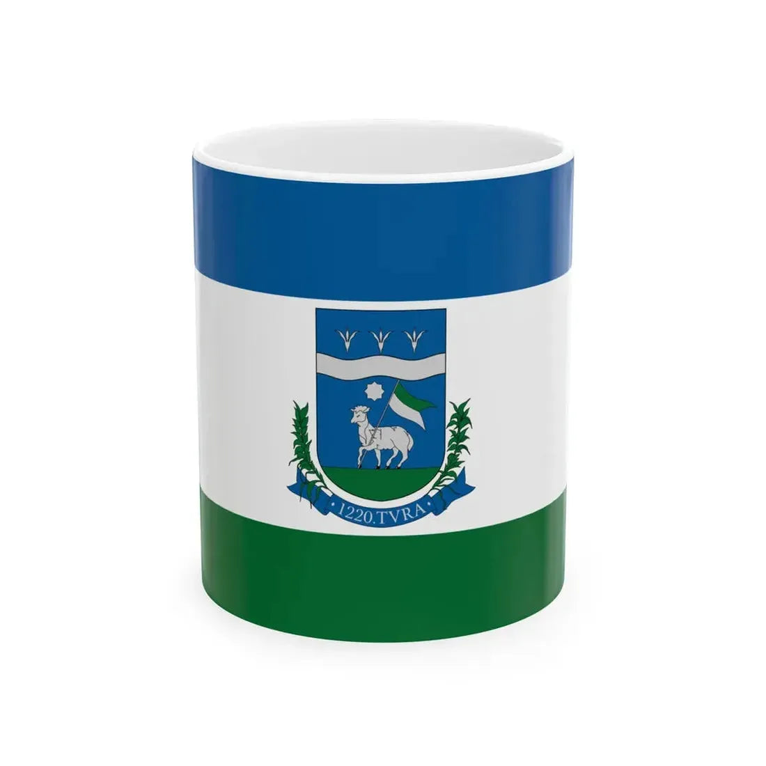 Flag of Tura (Hungary) White Coffee Mug 11oz - Go Mug Yourself