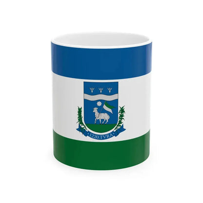 Flag of Tura (Hungary) White Coffee Mug 11oz - Go Mug Yourself