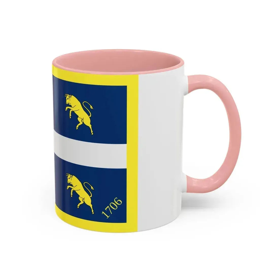 Flag of Turin Italy - Accent Coffee Mug - Go Mug Yourself
