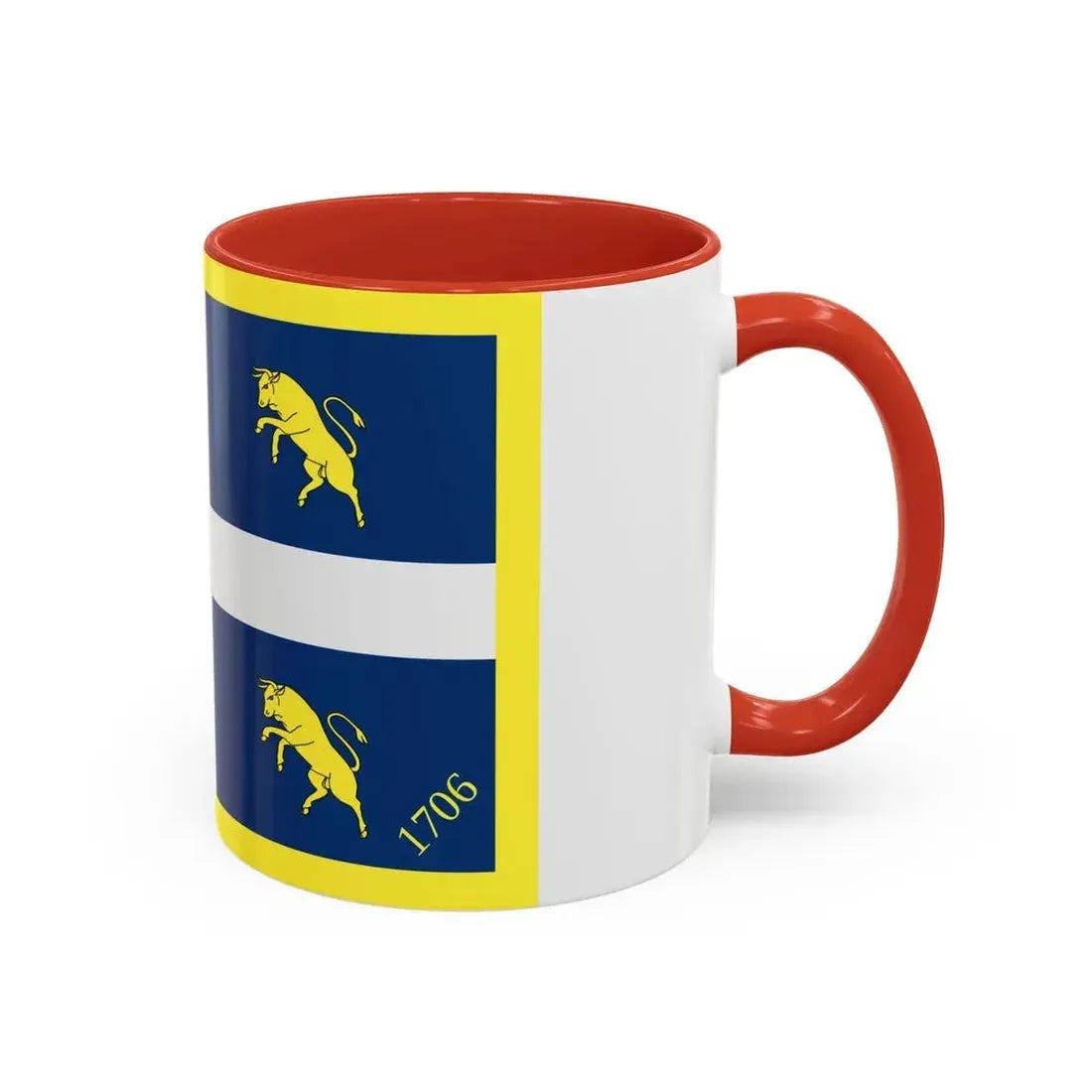 Flag of Turin Italy - Accent Coffee Mug - Go Mug Yourself