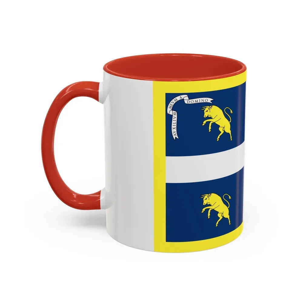 Flag of Turin Italy - Accent Coffee Mug - Go Mug Yourself