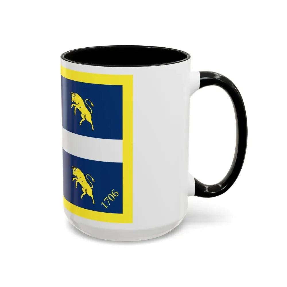 Flag of Turin Italy - Accent Coffee Mug - Go Mug Yourself