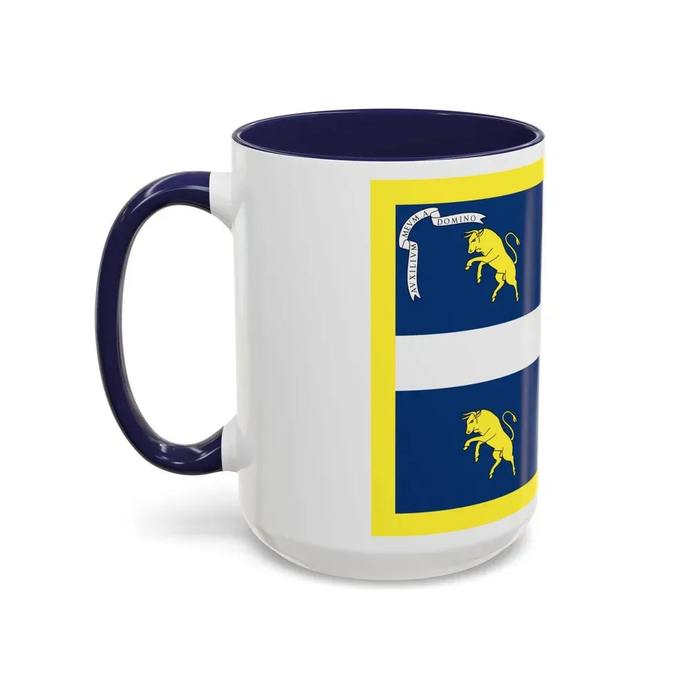 Flag of Turin Italy - Accent Coffee Mug - Go Mug Yourself