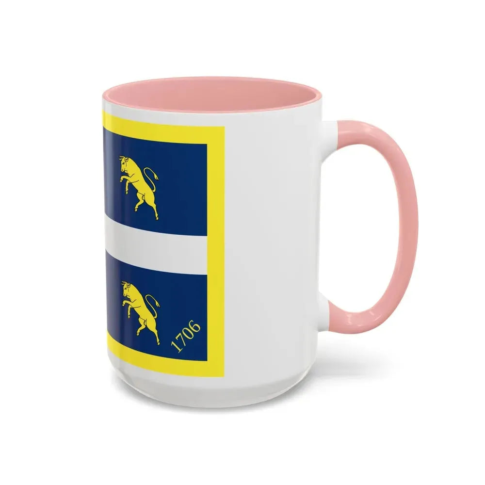Flag of Turin Italy - Accent Coffee Mug - Go Mug Yourself