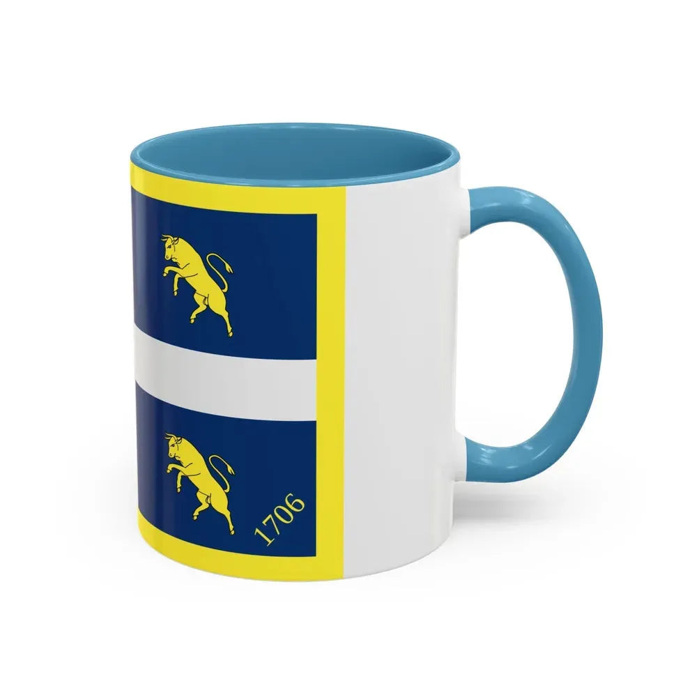 Flag of Turin Italy - Accent Coffee Mug - Go Mug Yourself