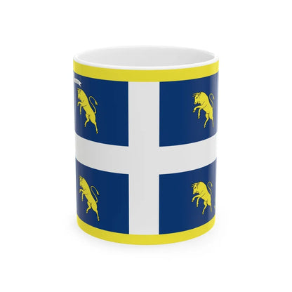 Flag of Turin Italy - White Coffee Mug-11oz-Go Mug Yourself