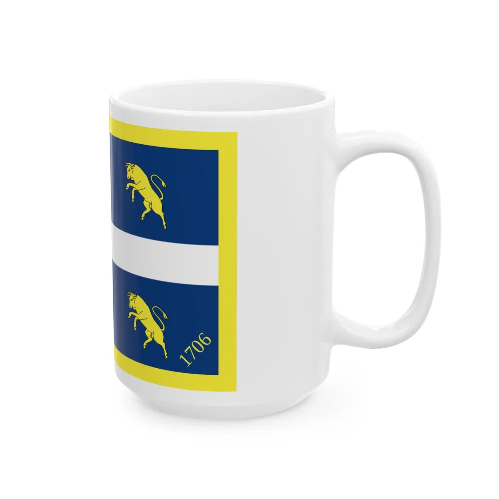 Flag of Turin Italy - White Coffee Mug-Go Mug Yourself