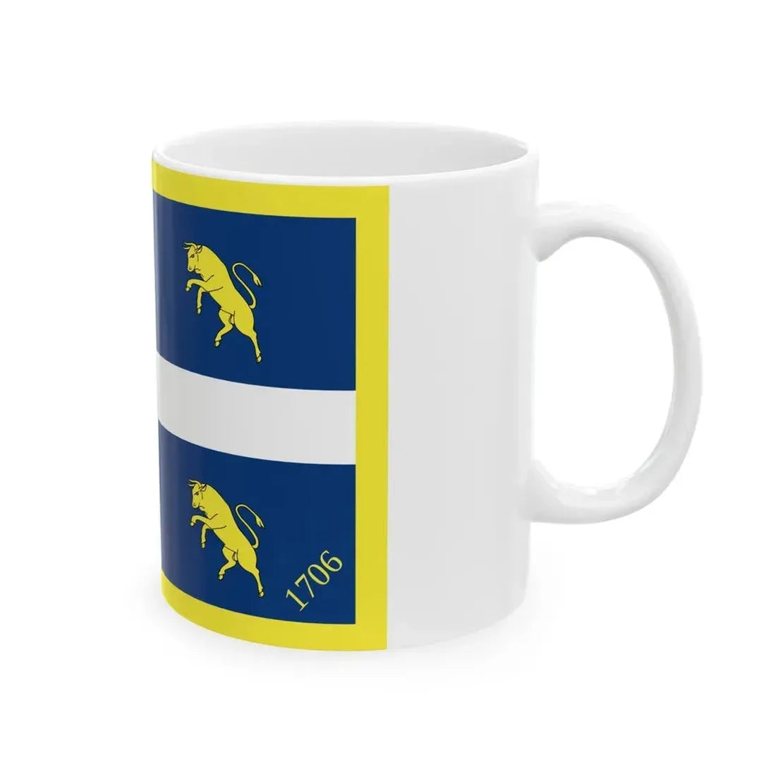 Flag of Turin Italy - White Coffee Mug - Go Mug Yourself