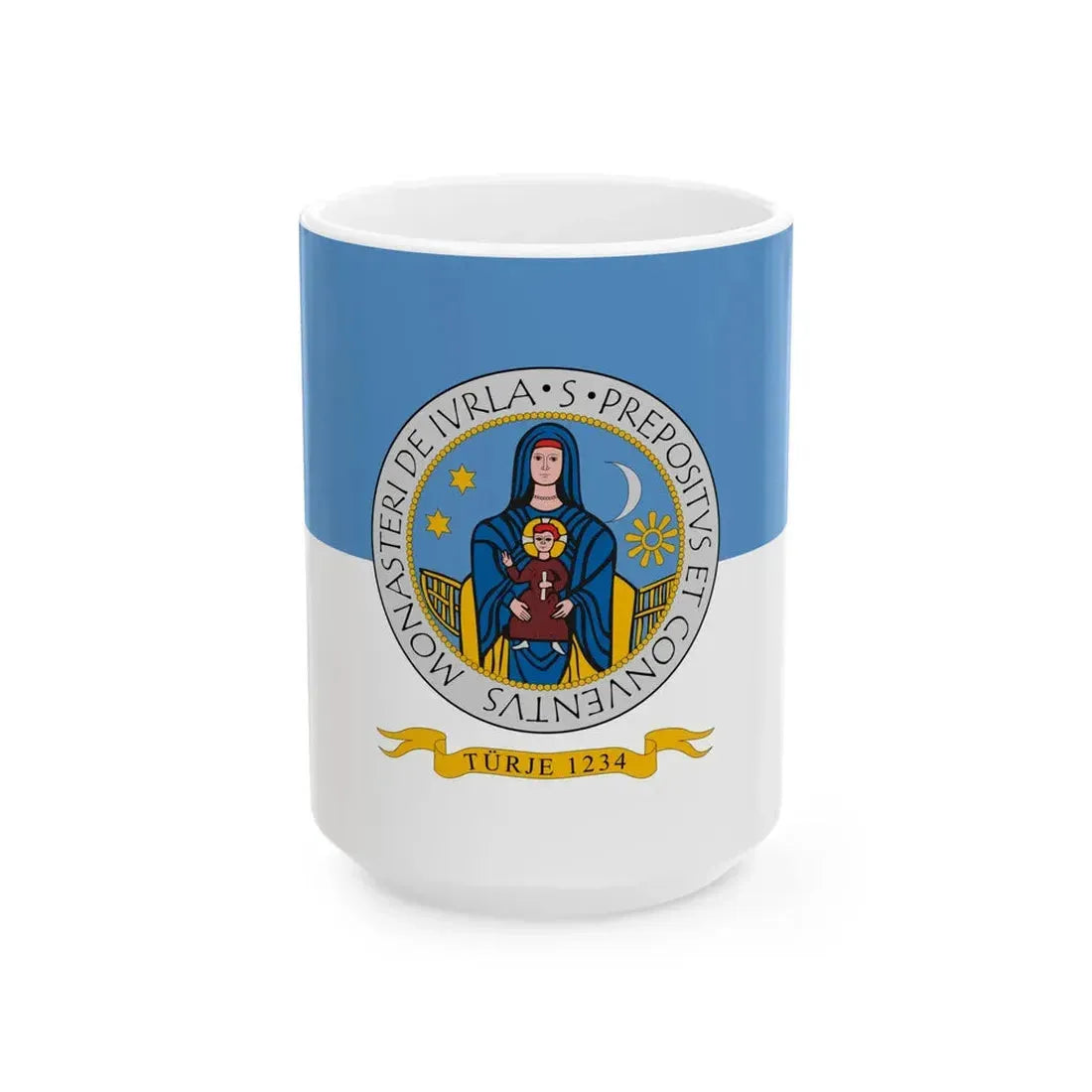 Flag of Turje (Hungary) White Coffee Mug 15oz - Go Mug Yourself