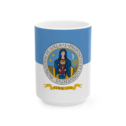 Flag of Turje (Hungary) White Coffee Mug 15oz - Go Mug Yourself