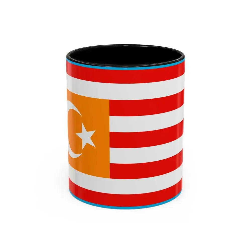 Flag of Turkestan - Accent Coffee Mug 11oz Black - Go Mug Yourself