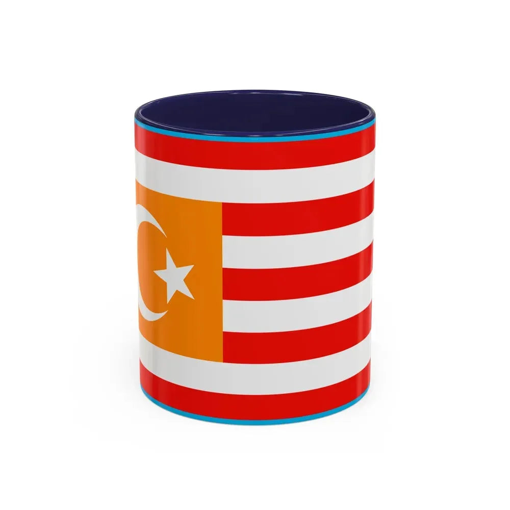 Flag of Turkestan - Accent Coffee Mug 11oz Navy - Go Mug Yourself