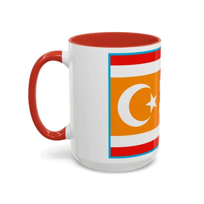 Flag of Turkestan - Accent Coffee Mug - Go Mug Yourself