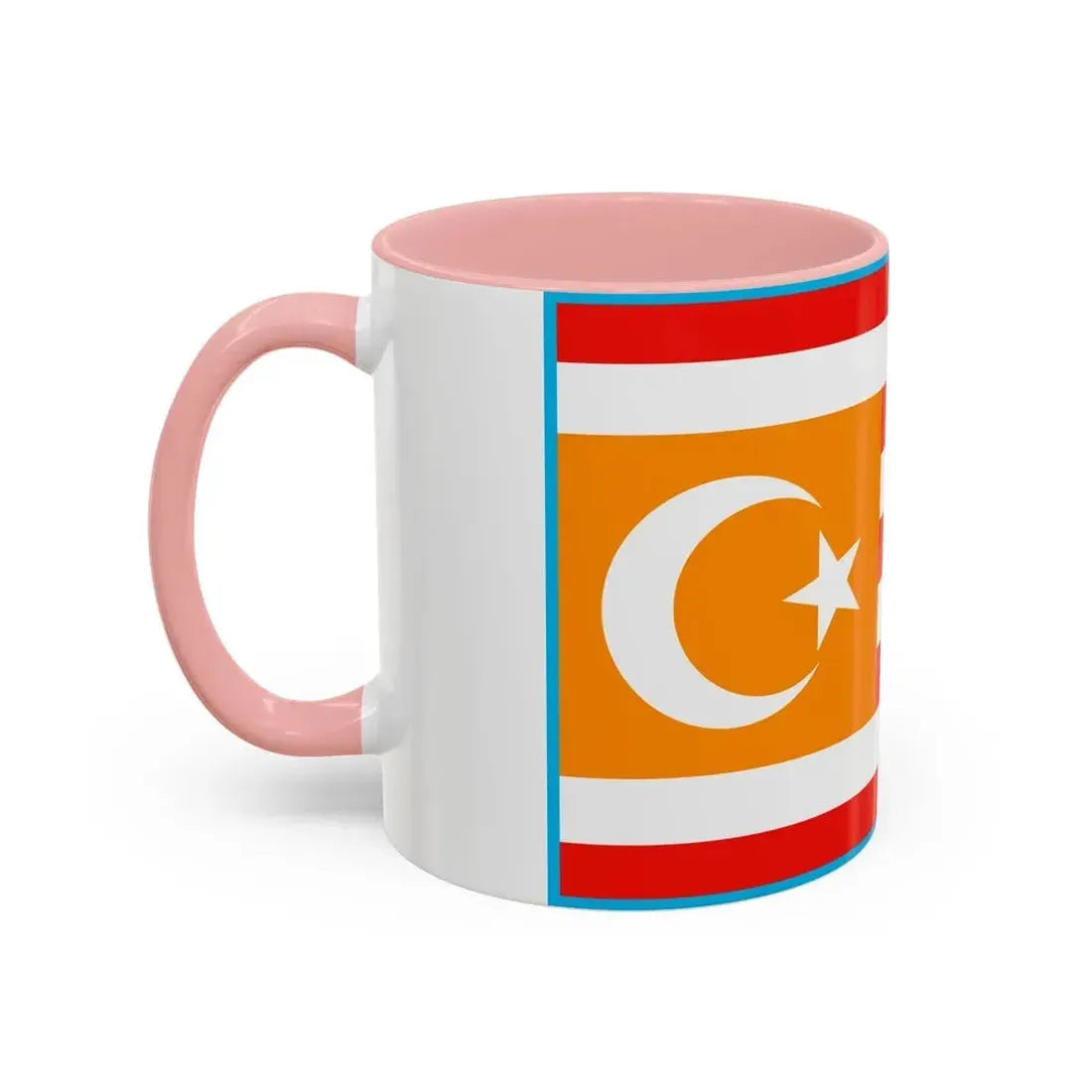 Flag of Turkestan - Accent Coffee Mug - Go Mug Yourself