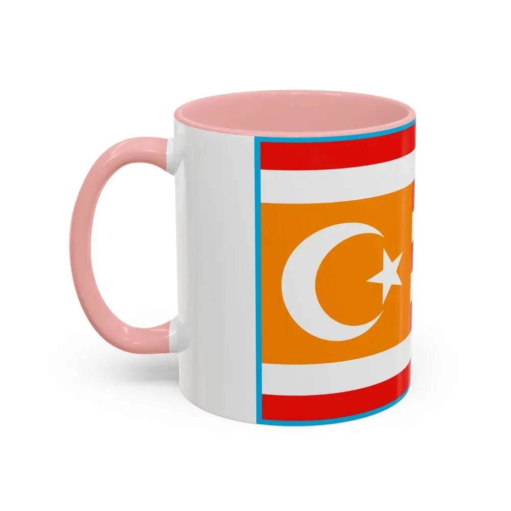 Flag of Turkestan - Accent Coffee Mug - Go Mug Yourself