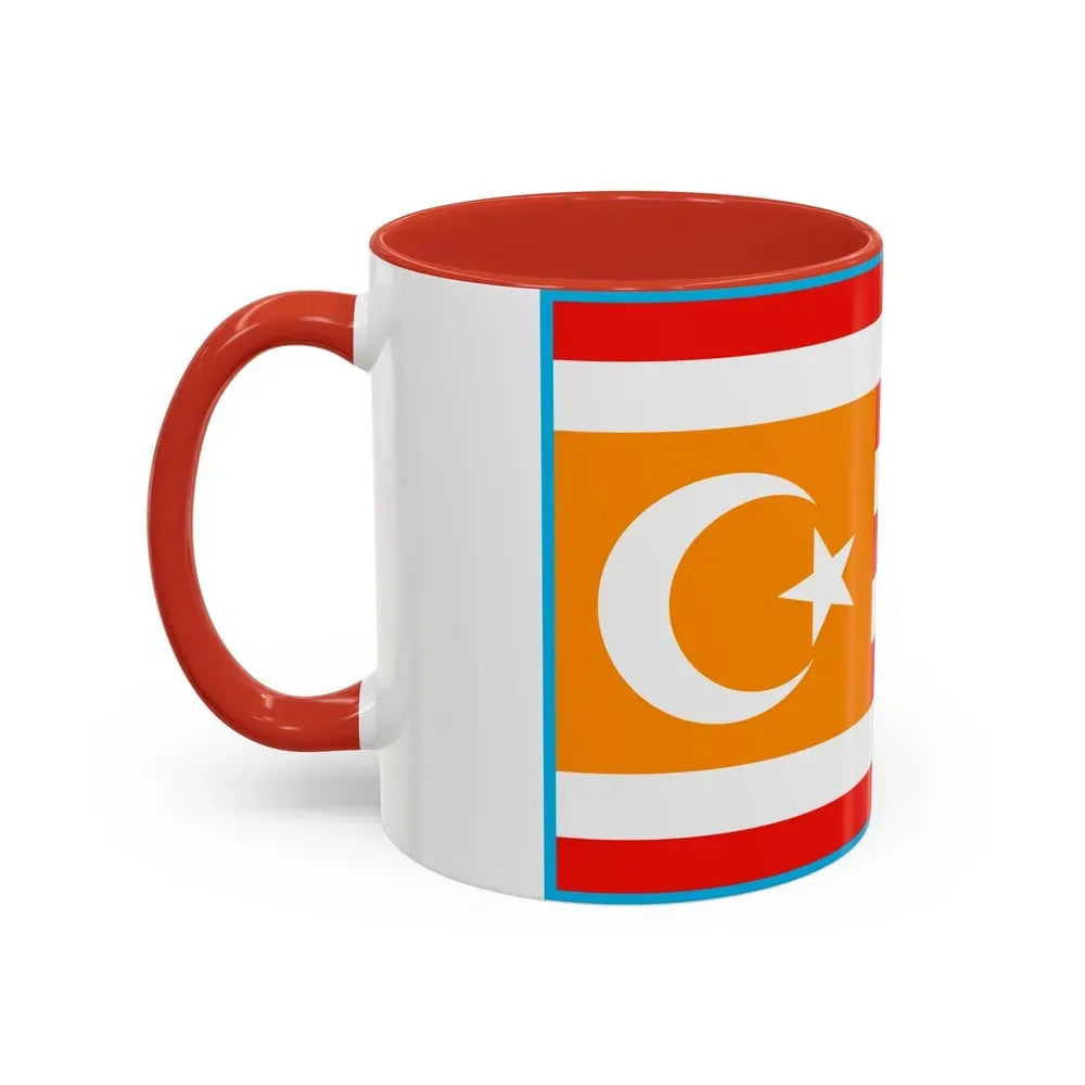 Flag of Turkestan - Accent Coffee Mug - Go Mug Yourself