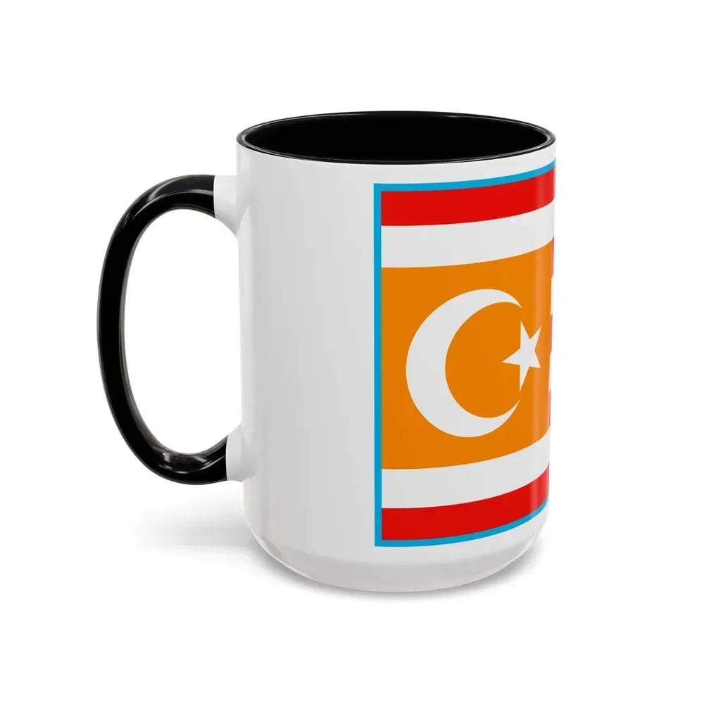 Flag of Turkestan - Accent Coffee Mug - Go Mug Yourself