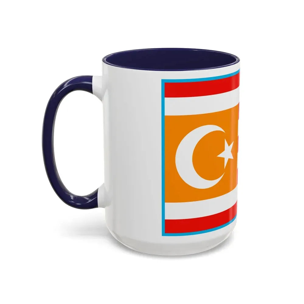Flag of Turkestan - Accent Coffee Mug - Go Mug Yourself