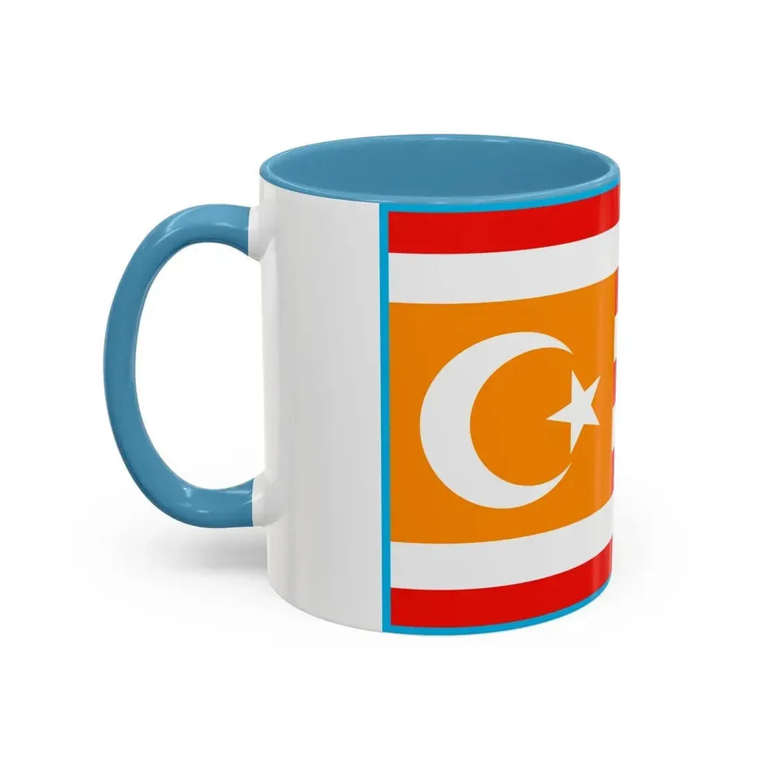 Flag of Turkestan - Accent Coffee Mug - Go Mug Yourself