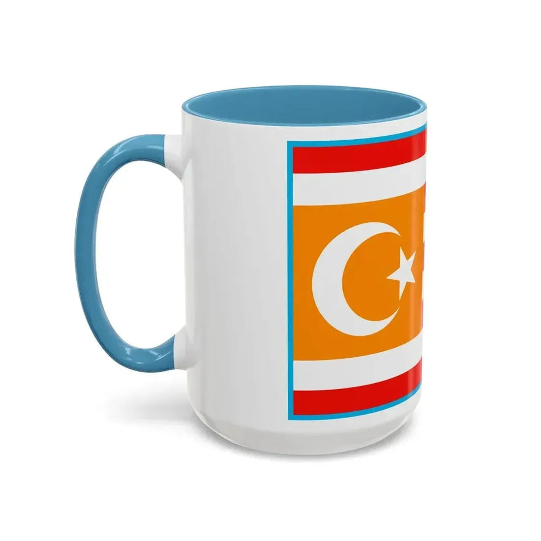 Flag of Turkestan - Accent Coffee Mug - Go Mug Yourself