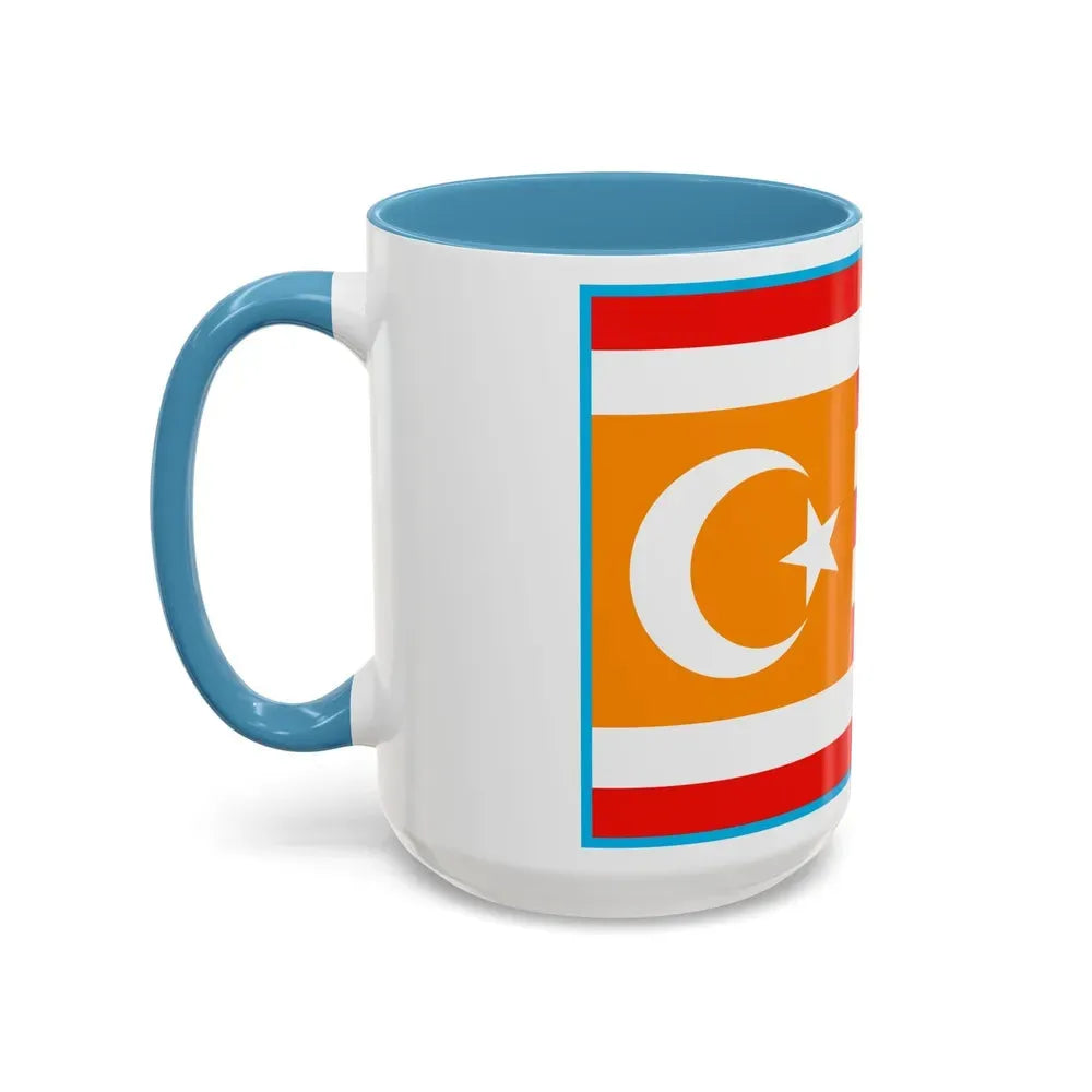 Flag of Turkestan - Accent Coffee Mug - Go Mug Yourself