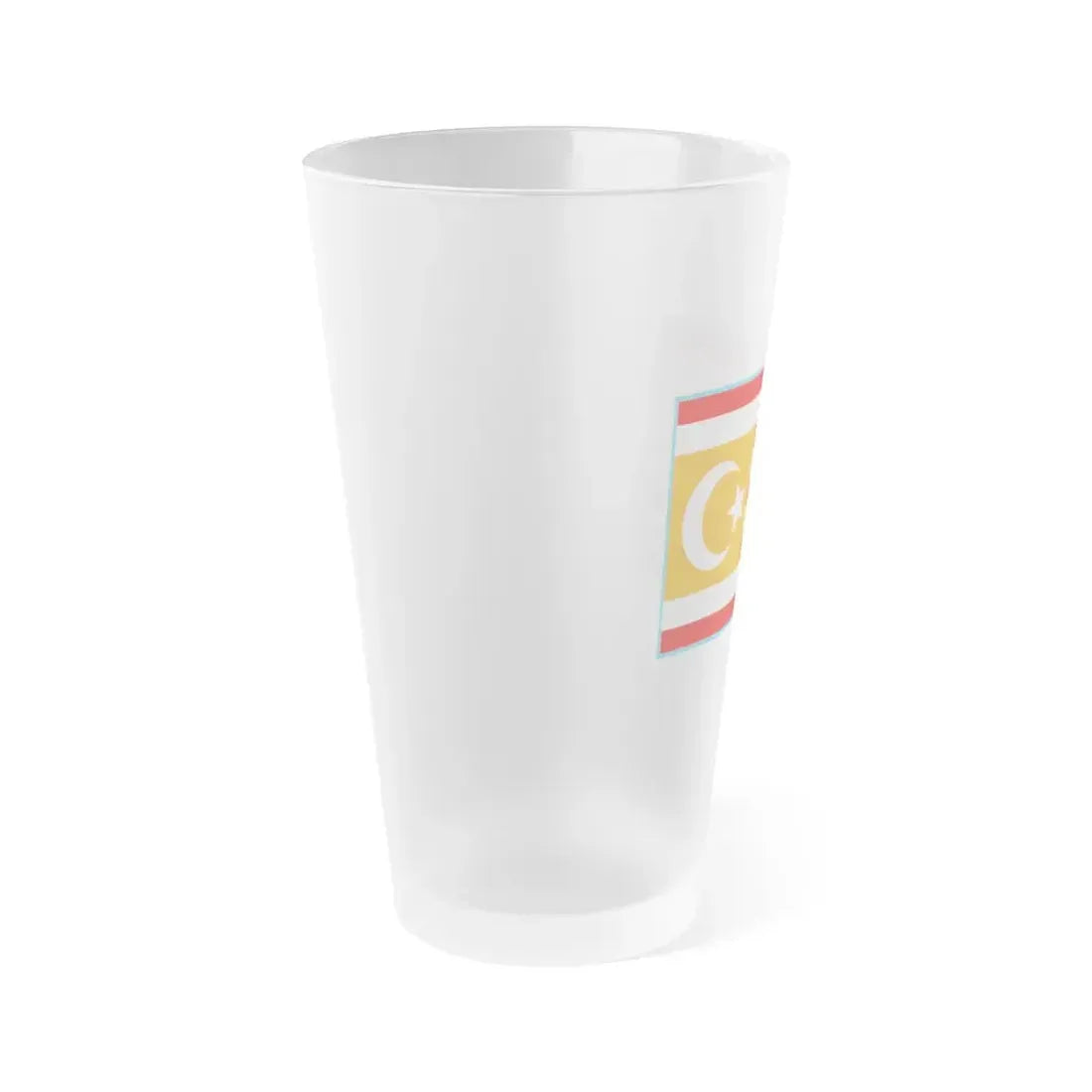 Flag of Turkestan - Frosted Pint Glass 16oz - Go Mug Yourself
