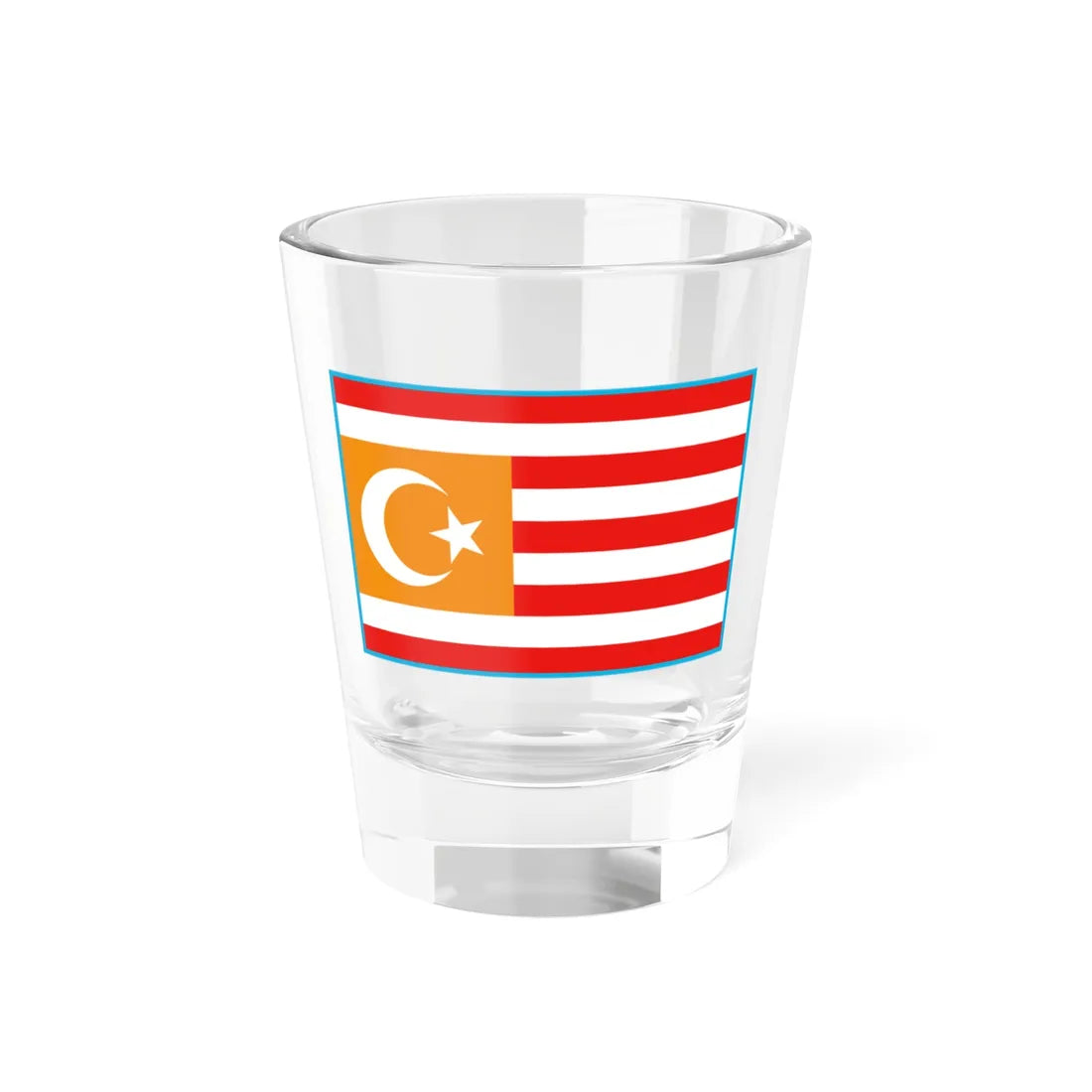 Flag of Turkestan (Kazakhstan) Shot Glass 1.5oz 1.5oz - Go Mug Yourself