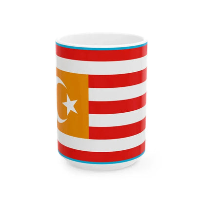 Flag of Turkestan (Kazakhstan) White Coffee Mug 15oz - Go Mug Yourself